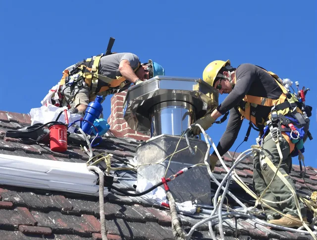 Protective chimney cap installed by West Haven Chimney Sweep in West Haven, CT