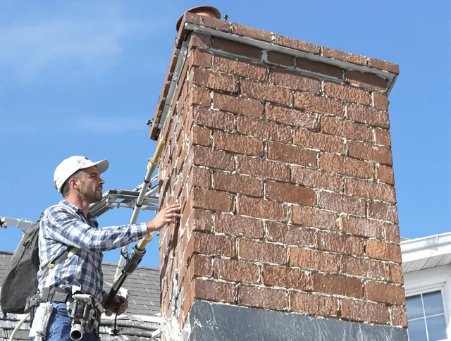 Brickwork for a chimney rebuild by West Haven Chimney Sweep in West Haven, CT