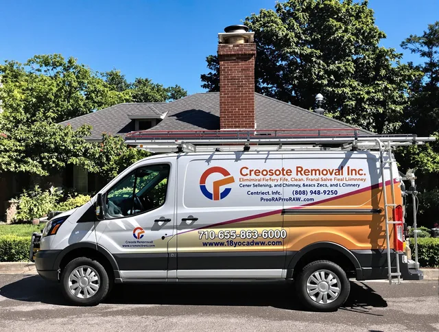 West Haven Chimney Sweep technician removing creosote safely in West Haven, CT