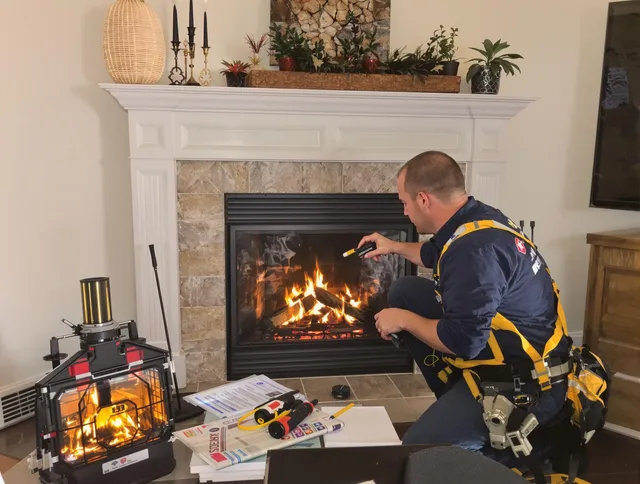 Safety-focused fireplace inspection by West Haven Chimney Sweep in West Haven, CT