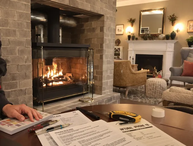 West Haven Chimney Sweep verifying fireplace safety measures in West Haven, CT