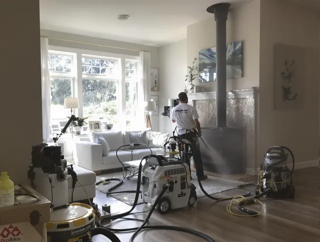 Soot removal service by West Haven Chimney Sweep for a fireplace in West Haven, CT